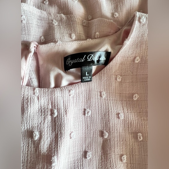 Large crystal doll light pink dress. A226 - Picture 2 of 2